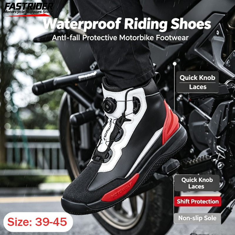 Cycling Commute Shoes - Men's Cycling Shoes Waterproof Leather Racing