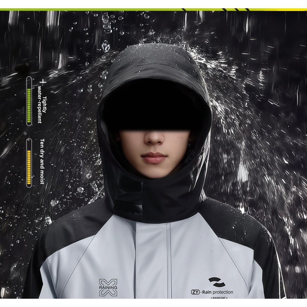 Two Piece Motorcycle Rain Suit - Cycling Commute Jacket review and price