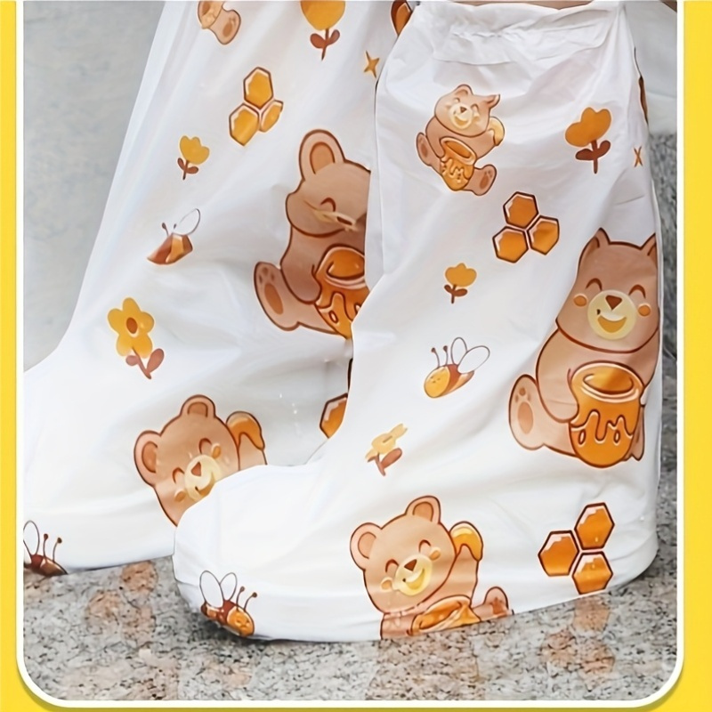 10pc Bear Cartoon Printed Shoe - Cycling Commute Shoes review and price