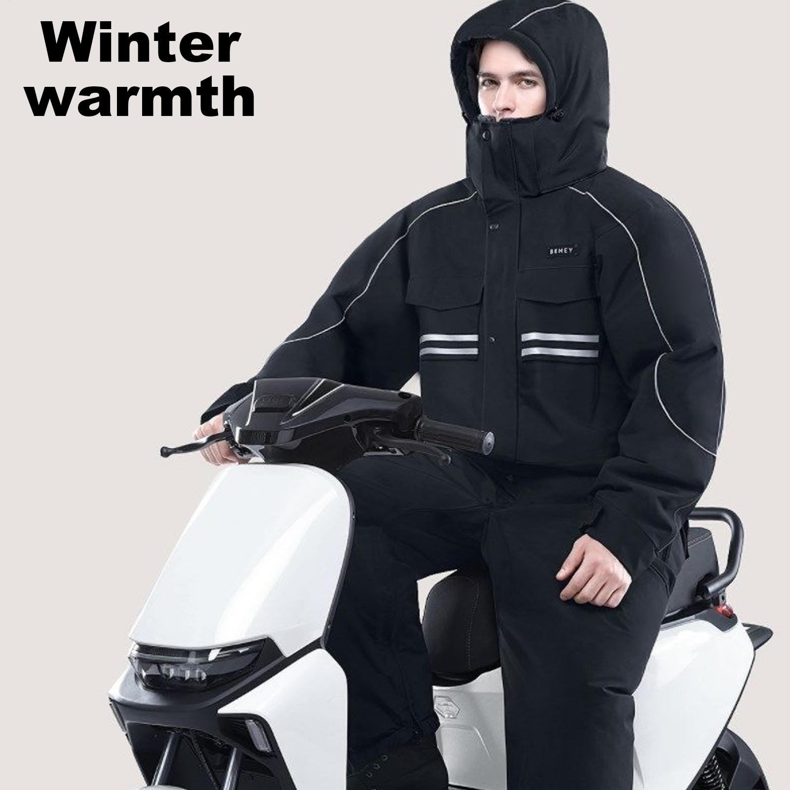 Motorcycle Winter Jacket 4-Poc - Cycling Commute Jacket review and price