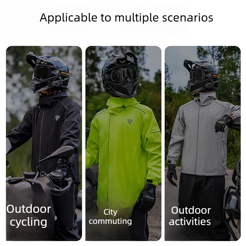 Motorcycle Rain Suit Waterproo - Cycling Commute Jacket review and price