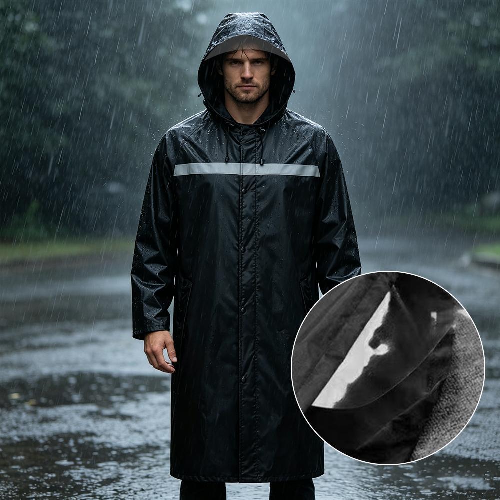 Waterproof Hooded Rain Poncho, - Cycling Commute In Rain review and price