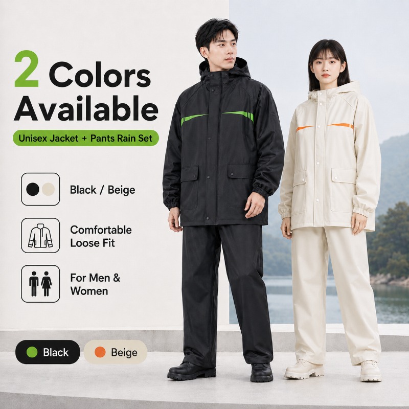 Unisex 2-Piece Waterproof Cycl - Cycling Commute Jacket review and price