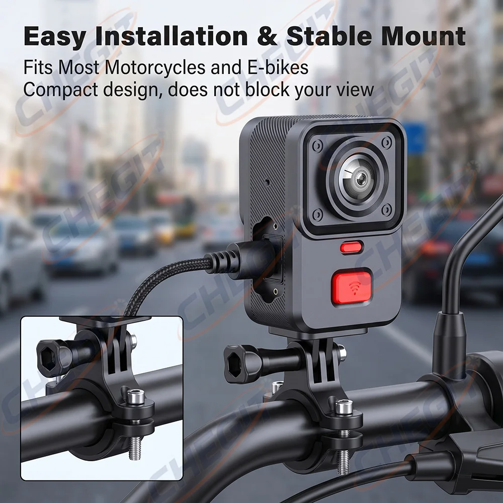2 Camera Motorcycle DVR 2K HD  - Cycling Loop review and price