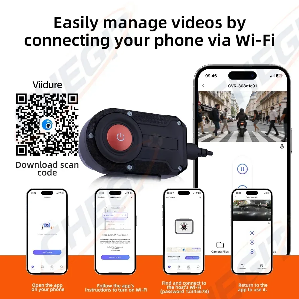 2026 2K Motorcycle DVR WiFi IP - Cycling Loop review and price