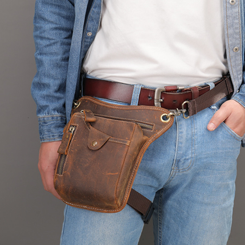 Vintage Pu Leather Waist Pack  - Cycling Commuter Bag review and price